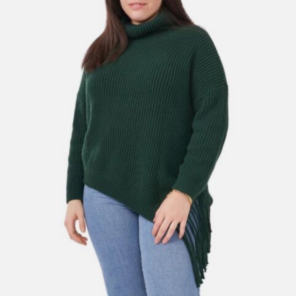 NWT Vince Camuto Plus Size Asymmetrical Fringe Tu… - image 9